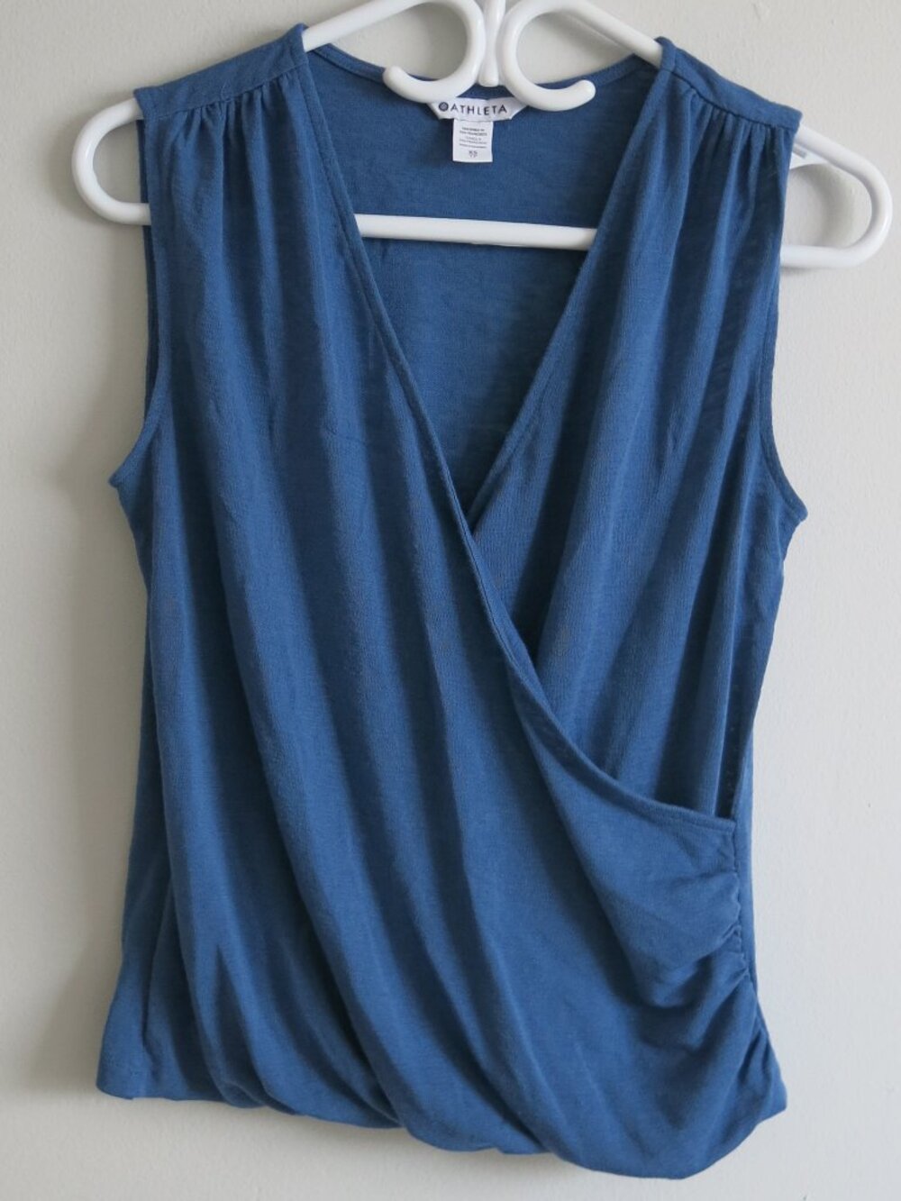 Athleta Wrapped Front V Neck Sleeveless Top - Size XS